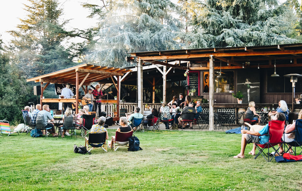 Photo of outdoor event at winery