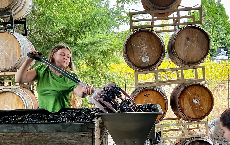 Photo of vineyard owners